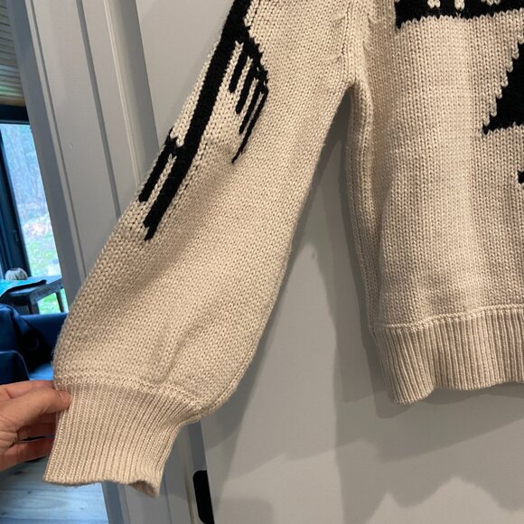 Jen’s Pirate Booty Thunderbird Bomber Sweater Jacket M/L - Picture 5 of 7